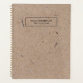 Minimalistisch modern ritueel papier planner (Voorkant)