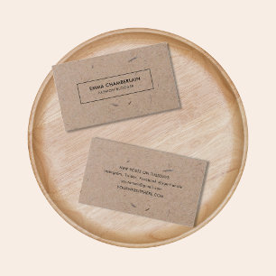 Minimalistisch modern ritueel papier visitekaartje