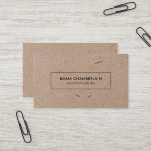 Minimalistisch modern ritueel papier visitekaartje