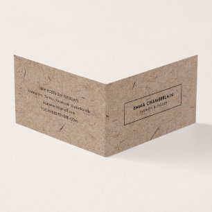 Minimalistisch modern ritueel papier visitekaartjes