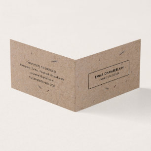 Minimalistisch modern ritueel papier visitekaartjes
