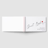 Minimalistisch modern schrift Huwelijk Gastenboek (Volledig)