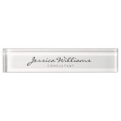 Minimalistisch modern script naambordje (Voorkant)