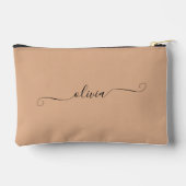 Minimalistisch Modern Script Neutraal Bruin Custom Etui (Achterkant)