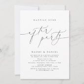 Minimalistisch modern script nog lang en gelukkig  kaart (Voorkant)