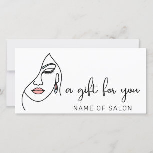 Minimalistisch modern script zakelijk cadeaubon