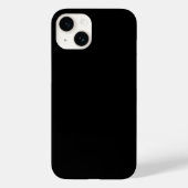 Minimalistisch modern Solid Black Case-Mate iPhone Case (Achterkant)