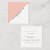 Minimalistisch Modern Square Visitekaartjes | Blus (Voorkant / Achterkant)