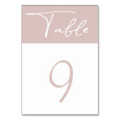 Minimalistisch modern tafelnummer in pastelstijl (Voorkant)