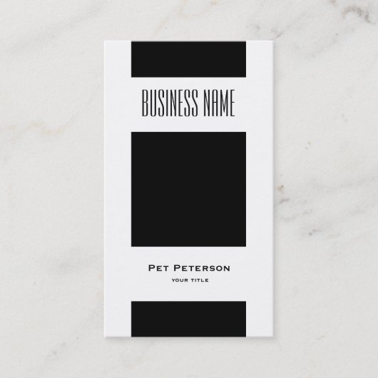 Minimalistisch modern vierkant visitekaartje (Voorkant)