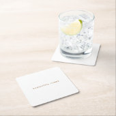 Minimalistisch Modern Vierkante Kartonnen Onderzetter (Insitu)