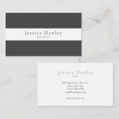 Minimalistisch modern visitekaartje (Voorkant / Achterkant)