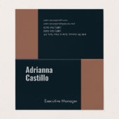 Minimalistisch modern visitekaartjes (Buitenkant ongevouwen)