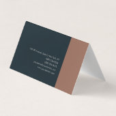 Minimalistisch modern visitekaartjes (Achterkant)