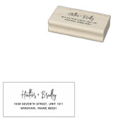 Minimalistisch Modern Weddenschap Rubberstempel (Gestempeld)