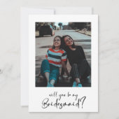 Minimalistisch modern Will jij bent mijn bruidsmei (Voorkant)