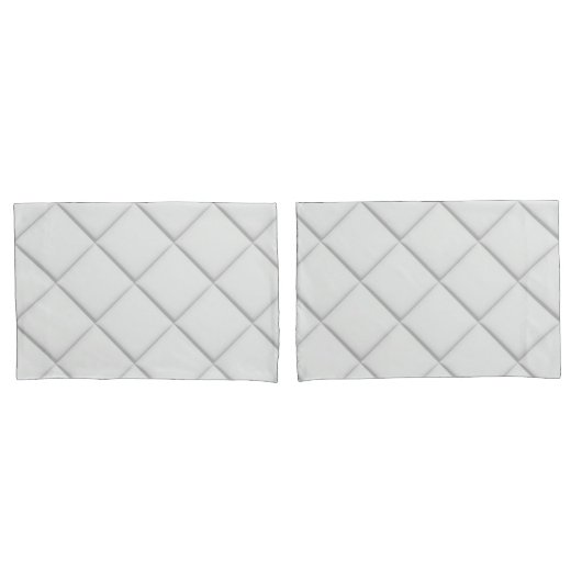 Minimalistisch modern wit gewatteerd geometrisch p kussensloop (Voorkant-Set)