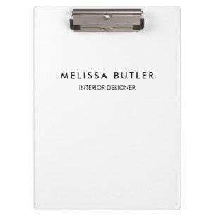 Minimalistisch modern wit klembord