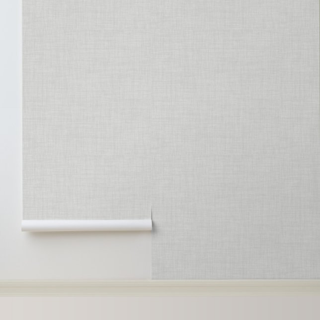 Minimalistisch modern wit linnen effect behang (Stylish Modern Linen Effect Peel and Stick Wallpaper.)