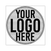 Minimalistisch Modern Wit Logo Custom Business Rubberstempel (Afrduk)