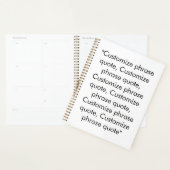 Minimalistisch modern wit zwart aangepaste tekst c planner (Display)