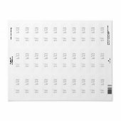 Minimalistisch Modern Zwart Wit Grijs Gepersonalis Etiket (Full Sheet)