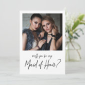 Minimalistisch Moderne foto gemaakt van het Honor- Kaart (Staand voorkant)