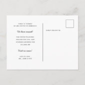 Minimalistisch Moderne Gastkamer is verplaatst Aankondigingskaart (Achterkant)