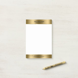 Minimalistisch moderne goudgrens post-it® notes