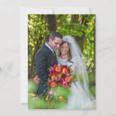 Minimalistisch mono-kalligrafisch script QR RSVP Kaart (Achterkant)