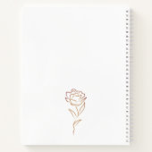 Minimalistisch Monogram Boho Woman Earth Notitieboek (Achterkant)