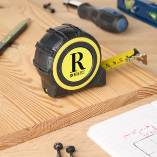 Minimalistisch Monogram en Naam Rolmaat