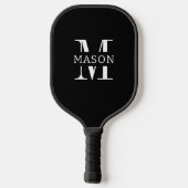 Minimalistisch monogram gepersonaliseerd pickleball paddle (Achterkant)