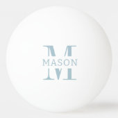 Minimalistisch monogram gepersonaliseerd pingpongballen (Voorkant)