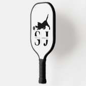 Minimalistisch monogram, kat pickleball peddel paddle (Links)