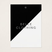 Minimalistisch Monogram Modern Business Hang label Visitekaartje (Voorkant)