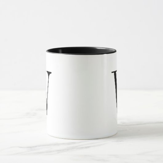 Minimalistisch monogram mok (Midden)