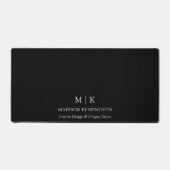 Minimalistisch monogram of Logo Business Black toe Bureaumat (Voorkant)