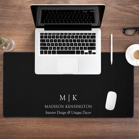 Minimalistisch monogram of Logo Business Black toe Bureaumat