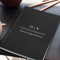 Minimalistisch monogram of Logo Business Black toe