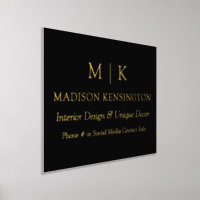 Minimalistisch monogram of Logo Business Gold toev