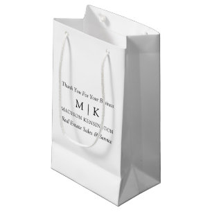 Minimalistisch monogram of Logo Business toevoegen Klein Cadeauzakje