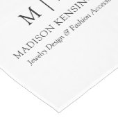 Minimalistisch monogram of Logo Business toevoegen Medium Tafelloper (Hoek)