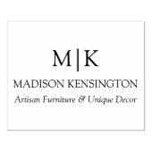 Minimalistisch monogram of Logo Business toevoegen Rubberstempel (Afrduk)