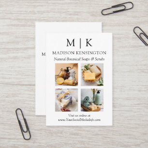 Minimalistisch monogram of voeg Logo Business 4-fo Visitekaartje