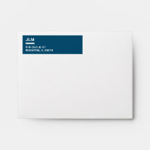 Minimalistisch Monogram Vet Blauw Typografie