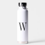 Minimalistisch monogram waterfles (Links)