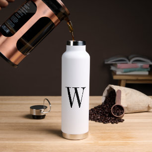 Minimalistisch monogram waterfles
