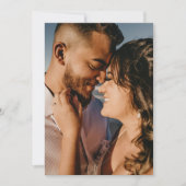 Minimalistisch monogram Waterverf bruiloft Kaart (Voorkant)