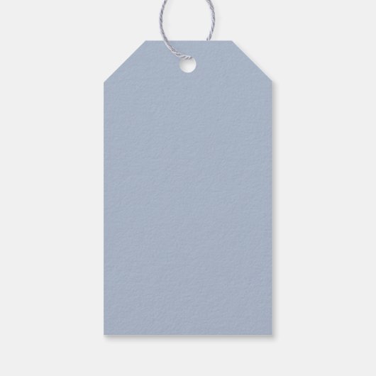 Minimalistisch mosterdblauw bleekroze huwelijk cadeaulabel (Achterkant)